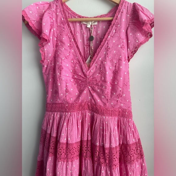 LoveShackFancy Pink Midi Dress - Picture 5 of 9